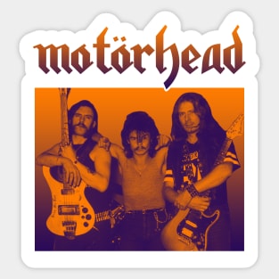 Motorhead Gradient White Sticker